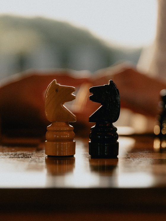 Os cavalos no tabuleiro